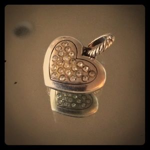 Brighton Crystal Heart Charm
